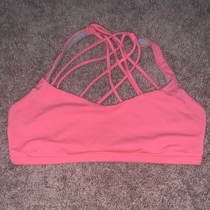 barely worn lululemon coral cross back sports bra